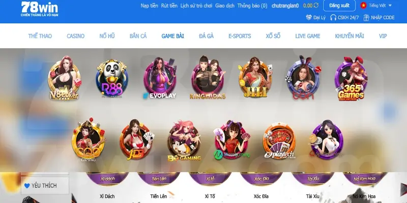 78Win trò chơi mang đến cho người chơi một kho tàng game đồ sộ