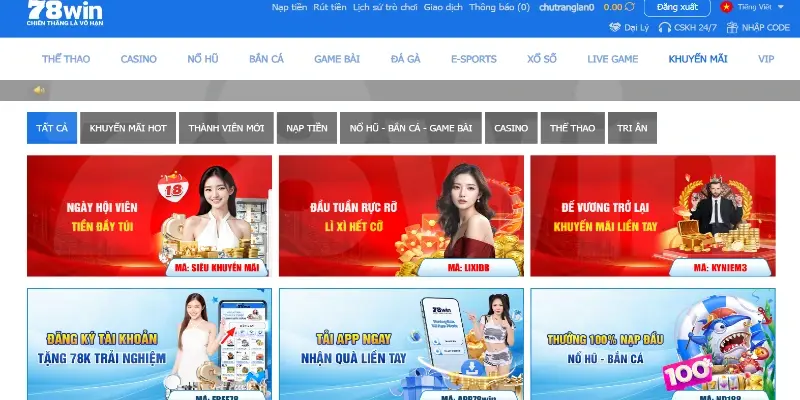 Hướng dẫn rút tiền 78Win